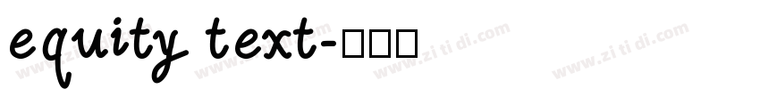 equity text字体转换